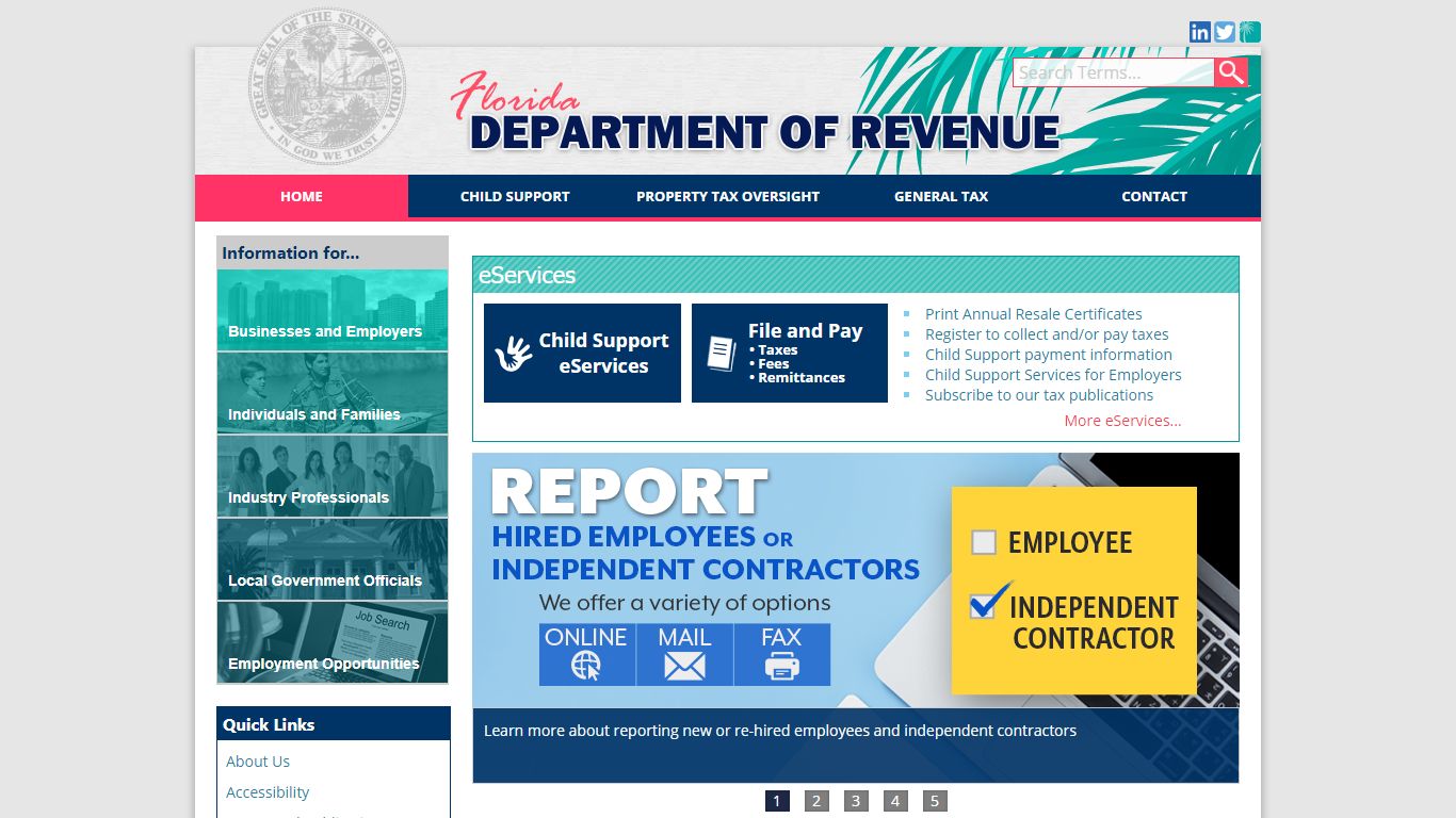 Florida Dept. of Revenue - Florida Dept. of Revenue - floridarevenue.com